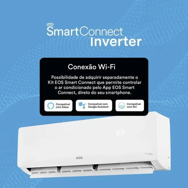 Ar Condicionado Split Inverter 12000 BTU Frio Smart Connect Eos 220v
