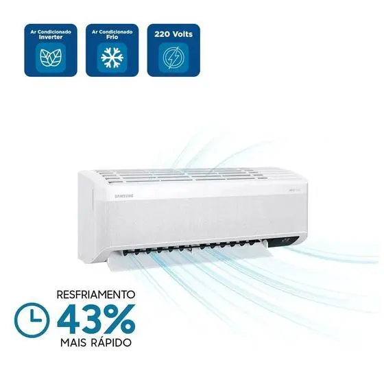Ar Condicionado Split Inverter 24000 BTU Frio – Samsung – 220V – AR24DYFABWK/NAZ Ar Condicionado Split Inverter 24000 BTU Frio - Samsung - 220V - AR24DYFABWK/NAZ