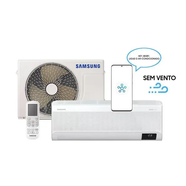 Ar Condicionado Split Inverter Samsung WindFree Connect Ai 9000 BTUs Frio 220V