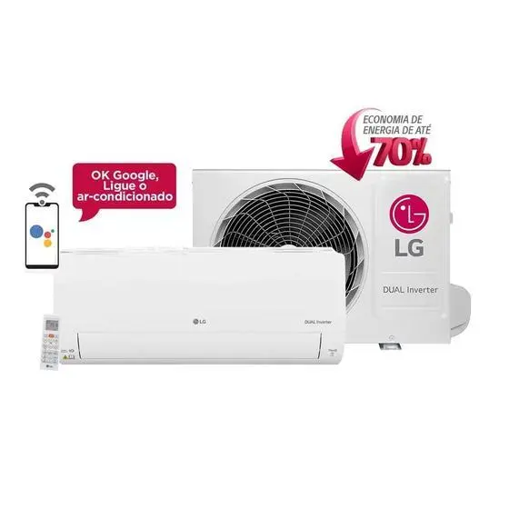 Ar Condicionado Split LG Dual Inverter Voice 9000 BTU Quente e Frio 220V