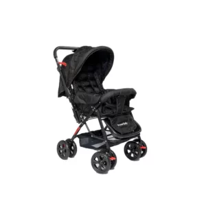 Carrinho de Bebê 2 em 1 Prime Baby Rover Preto com Alça Reversível até 15kg