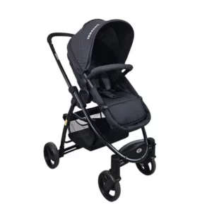 Carrinho de Bebê 3 em 1 Júpiter Preto e Cinza - Passear Baby