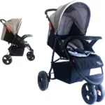 Carrinho de Bebê Baby Style Urban Rosa - Reclinável e com Bebê Conforto