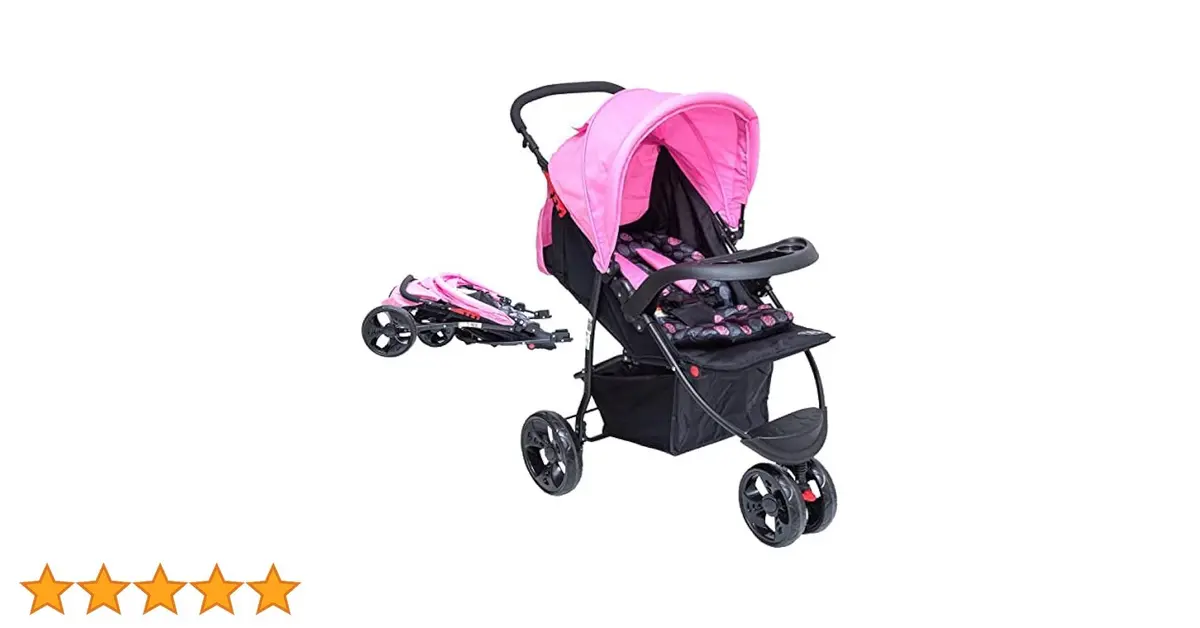 Carrinho de Bebê Baby Style Urban Rosa – Reclinável e com Bebê Conforto Carrinho de Bebê Baby Style Urban Rosa - Reclinável e com Bebê Conforto