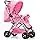 Carrinho de Bebê Berço e Passeio 2 em 1 Prime Baby Rover Rosa - Reversível até 15kg