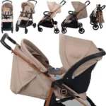 Carrinho de Bebê Burigotto Conforto Lui Mon Amour Rosa 0 a 15kg - 2 em 1