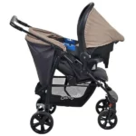 Carrinho de Bebê Burigotto Ecco Conforto e Base Bege - Até 15kg