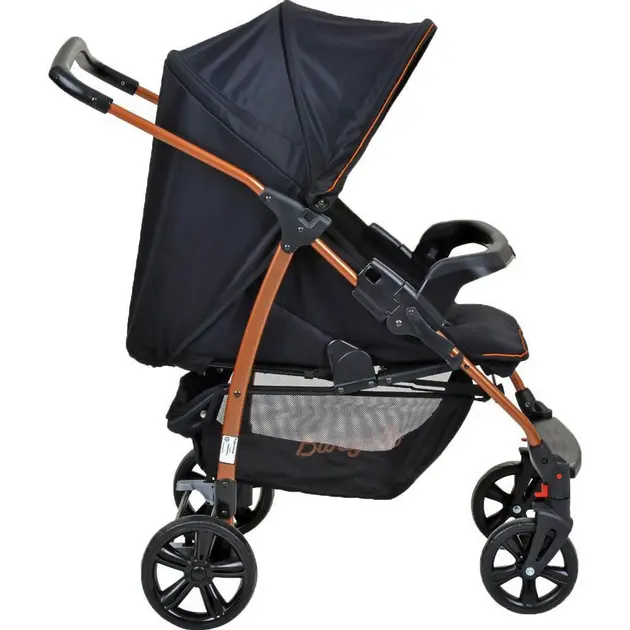 Carrinho de Bebê Burigotto Ecco Preto IXCA2057 - Reclinável, 0 a 15 kg