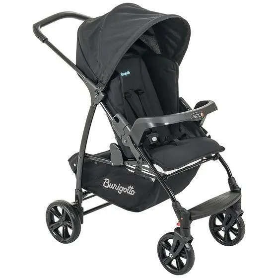 Carrinho de Bebê Burigotto Ecco Preto IXCA2057 - Reclinável, 0 a 15 kg