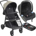 Carrinho de Bebê Burigotto Lui Sand 0 a 15kg com Capota Regulável