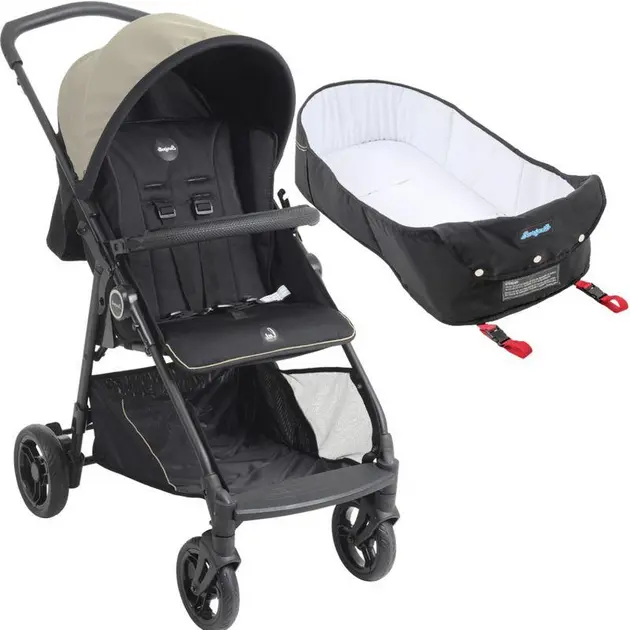 Carrinho de Bebê Burigotto Lui Sand 0 a 15kg com Capota Regulável Carrinho de Bebê Burigotto Lui Sand 0 a 15kg com Capota Regulável