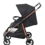 Carrinho de Bebê Burigotto Lui Travel System Preto Cobre com Bebê Conforto e Base ISOFIX