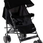 Carrinho de Bebê Cosco Hobby Preto 15kg Reclinável com Capota UV 50+