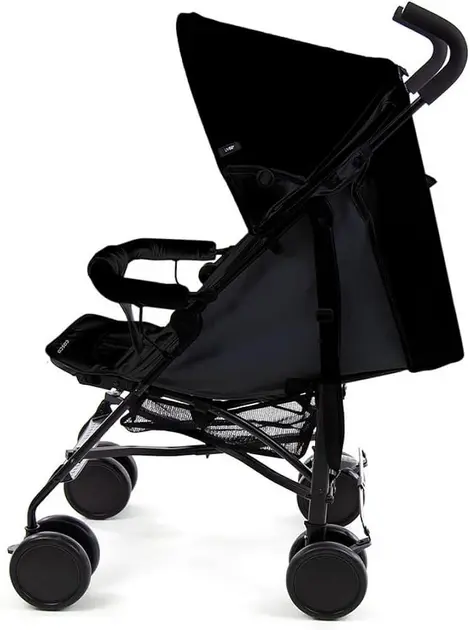 Carrinho de Bebê Cosco Hobby Preto 15kg Reclinável com Capota UV 50+ Carrinho de Bebê Cosco Hobby Preto 15kg Reclinável com Capota UV 50+
