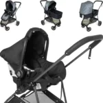 Carrinho de Bebê Galzerano Bebê Conforto Napoli Cinza - Assento Reversível, Moisés