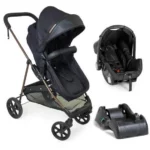 Carrinho de Bebê Galzerano Bebê Conforto Napoli Cinza - Assento Reversível, Moisés