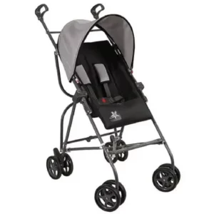 Carrinho de Bebê Galzerano Capri Preto e Cinza 6 Meses a 15kg