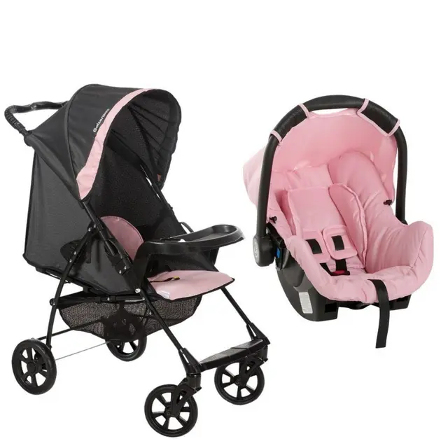 Carrinho de Bebê Galzerano Romano Rosa