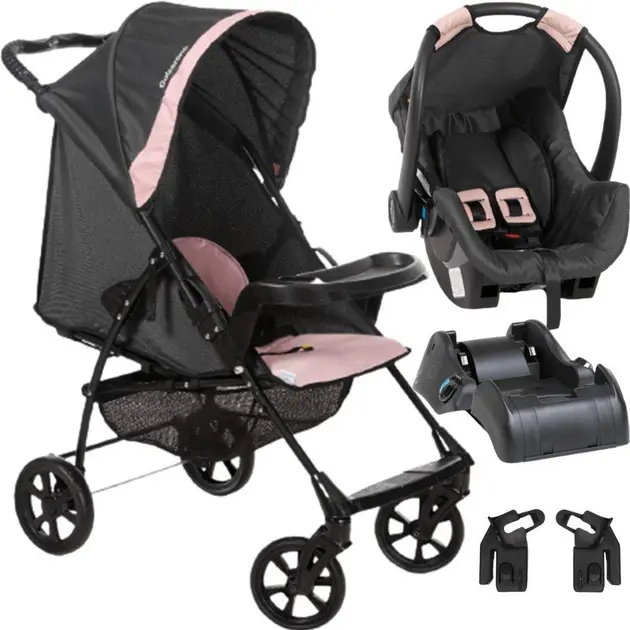 Carrinho de Bebê Galzerano Romano Rosa
