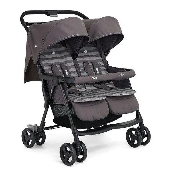 Carrinho de Bebê Gêmeos Aire Twin Joie Cinza Dark Pewter Carrinho de Bebê Gêmeos Aire Twin Joie Cinza Dark Pewter