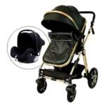 Carrinho de Bebê Golden Club Baby Preto - Com Bebê Conforto