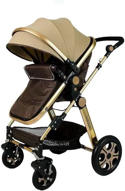 Carrinho de Bebê Golden Club Baby Preto - Com Bebê Conforto