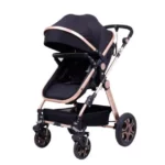 Carrinho de Bebê Golden Club Baby Preto - Com Bebê Conforto