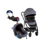 Carrinho de Bebê Infanti Epic Lite 3 em 1 - Cinza Steel