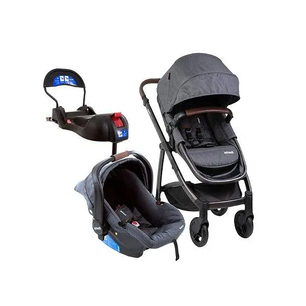Carrinho de Bebê Infanti Epic Lite 3 em 1 – Cinza Steel Carrinho de Bebê Infanti Epic Lite 3 em 1 - Cinza Steel