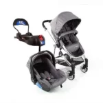 Carrinho de Bebê Infanti Epic Lite 3 em 1 - Cinza Steel