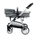 Carrinho de Bebê Infanti Epic Lite 3 em 1 - Cinza Steel