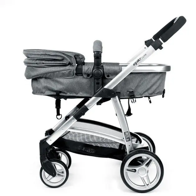Carrinho de Bebê Infanti Epic Lite 3 em 1 – Cinza Steel Carrinho de Bebê Infanti Epic Lite 3 em 1 - Cinza Steel