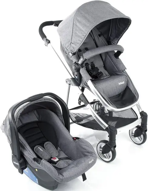 Carrinho de Bebê Infanti Travel System Epic Lite Cinza Vintage Carrinho de Bebê Infanti Travel System Epic Lite Cinza Vintage