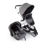 Carrinho de Bebê Infanti Travel System Trio Sky Preto - Com Bebê Conforto e Moisés