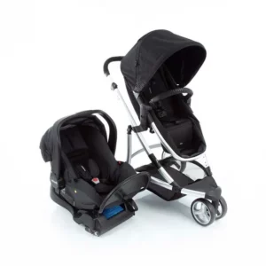 Carrinho de Bebê Infanti Travel System Trio Sky Preto - Com Bebê Conforto e Moisés