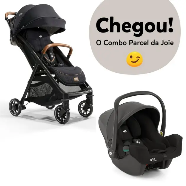 Carrinho de Bebê Joie Parcel Eclipse Preto – Compacto e Versátil – Até 22kg Carrinho de Bebê Joie Parcel Eclipse Preto - Compacto e Versátil - Até 22kg