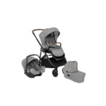 Carrinho de Bebê Joie Trio Versatrax E Bebê Conforto Cinza Pebble