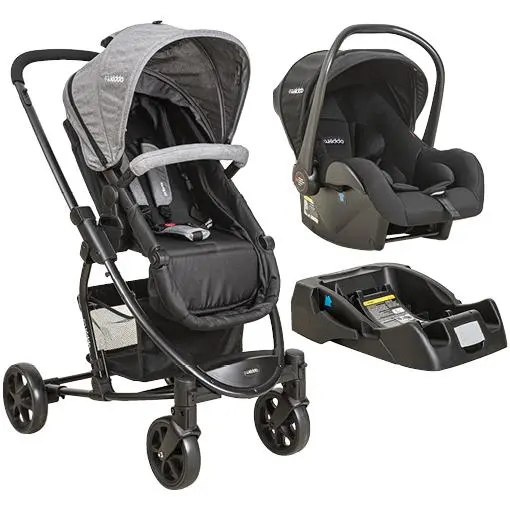 Carrinho de Bebê Kiddo Bebê Conforto Prima Preto