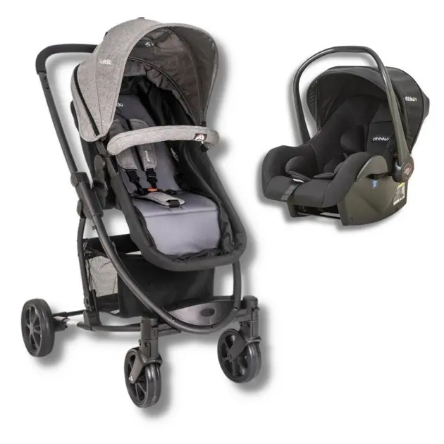Carrinho de Bebê Kiddo Bebê Conforto Prima Preto
