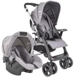 Carrinho de Bebê Kiddo Bebê Conforto Speedy Preto 3 em 1