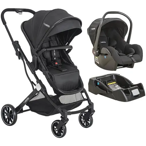 Carrinho de Bebê Kiddo Bebê Conforto Speedy Preto 3 em 1 Carrinho de Bebê Kiddo Bebê Conforto Speedy Preto 3 em 1