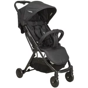 Carrinho de Bebê Kiddo Road Pretos para Gêmeos Compacto com Bebê Conforto