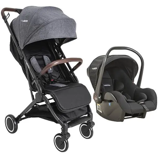 Carrinho de Bebê Kiddo Sprint II Melange Grafite – Travel System para Crianças até 15kg Carrinho de Bebê Kiddo Sprint II Melange Grafite - Travel System para Crianças até 15kg
