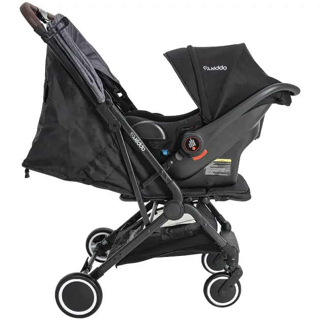 Carrinho de Bebê Kiddo Sprint II Melange Grafite – Travel System para Crianças até 15kg Carrinho de Bebê Kiddo Sprint II Melange Grafite - Travel System para Crianças até 15kg