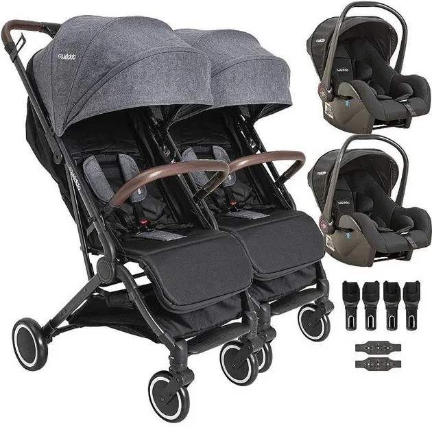 Carrinho de Bebê Kiddo Sprint II Melange Grafite – Travel System para Crianças até 15kg Carrinho de Bebê Kiddo Sprint II Melange Grafite - Travel System para Crianças até 15kg