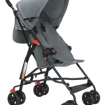 Carrinho de Bebê Maxi Baby Nivi Cinza - Estilo Guarda Chuva, Até 15kg