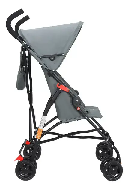 Carrinho de Bebê Maxi Baby Nivi Cinza - Estilo Guarda Chuva, Até 15kg