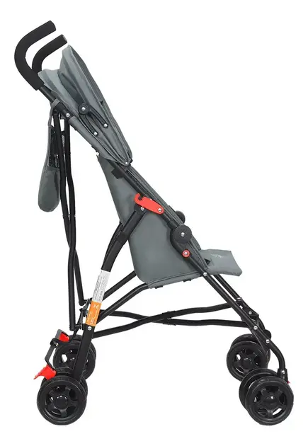 Carrinho de Bebê Maxi Baby Nivi Cinza - Estilo Guarda Chuva, Até 15kg