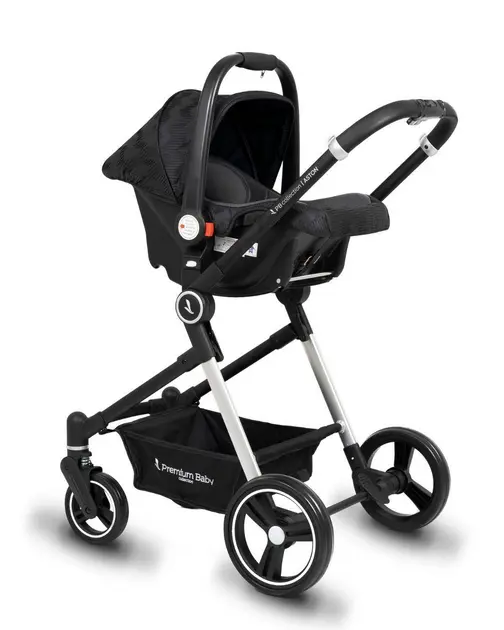 Carrinho de Bebê Maxi Baby Startravel Preto com Mosquiteiro e 3 Suspensões Carrinho de Bebê Maxi Baby Startravel Preto com Mosquiteiro e 3 Suspensões