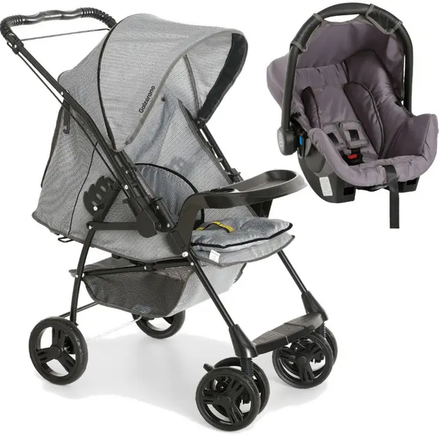 Carrinho de Bebê Maxi Baby Yougo Cinza – Estrutura Leve e Reversível Carrinho de Bebê Maxi Baby Yougo Cinza - Estrutura Leve e Reversível